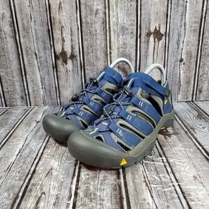 KEEN Men's Newport H2 Waterproof Sandals Blue Yellow Hiking Shoes 1009962 Size 7